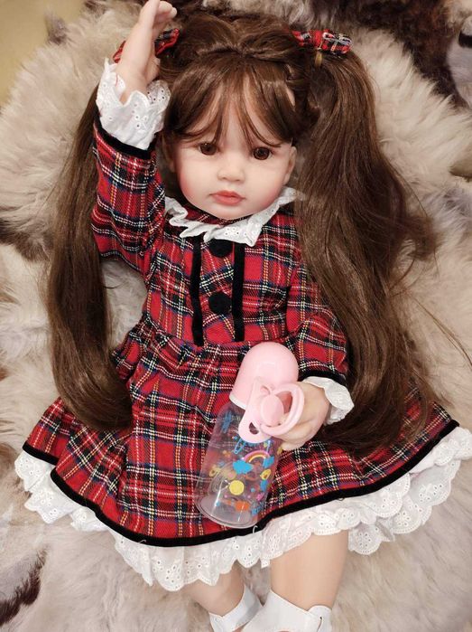 Кукла реборн, реалистична кукла , преродено бебе, reborn baby 55см