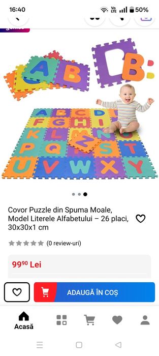 Covoare puzzle din spuma moale copii