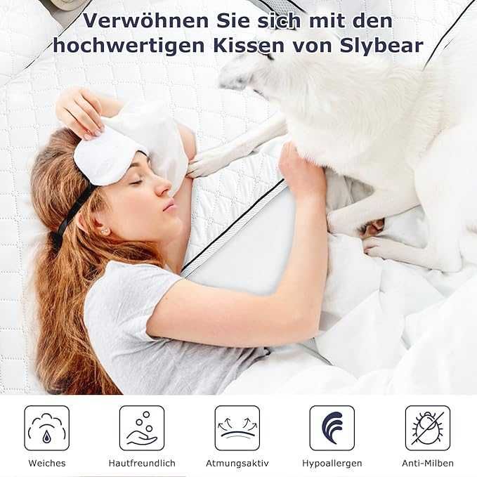 Slybear Ортопедични възглавници Комплект 2бр. 80x40 см