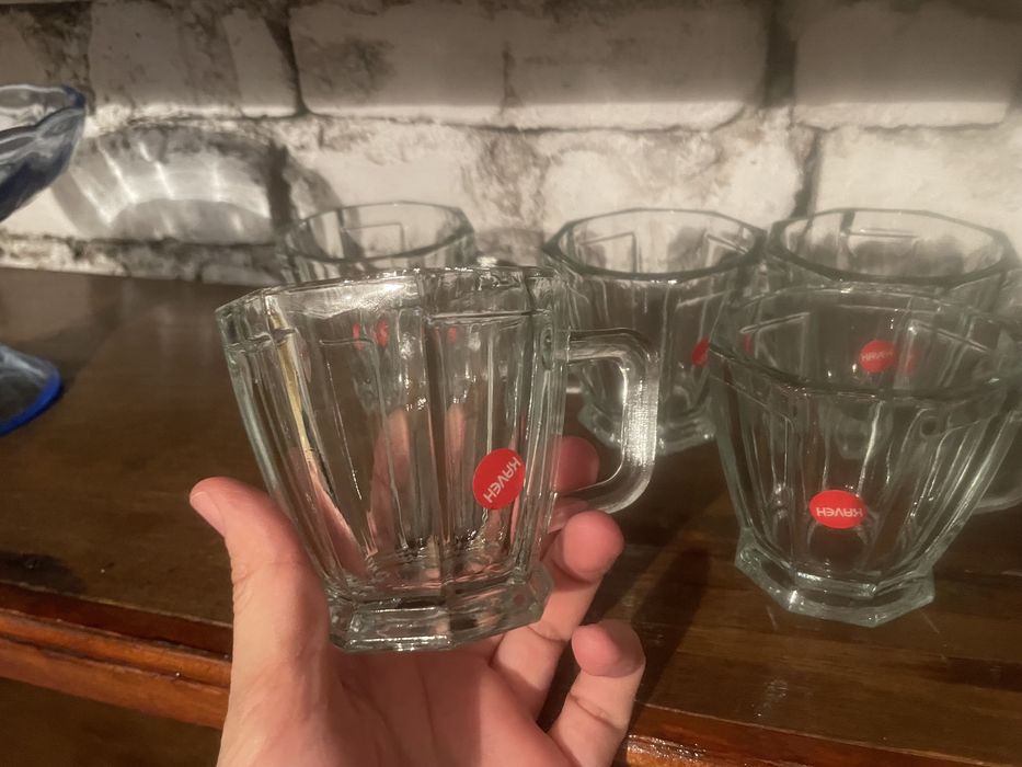 Посуда Кружки стаканы рюмки