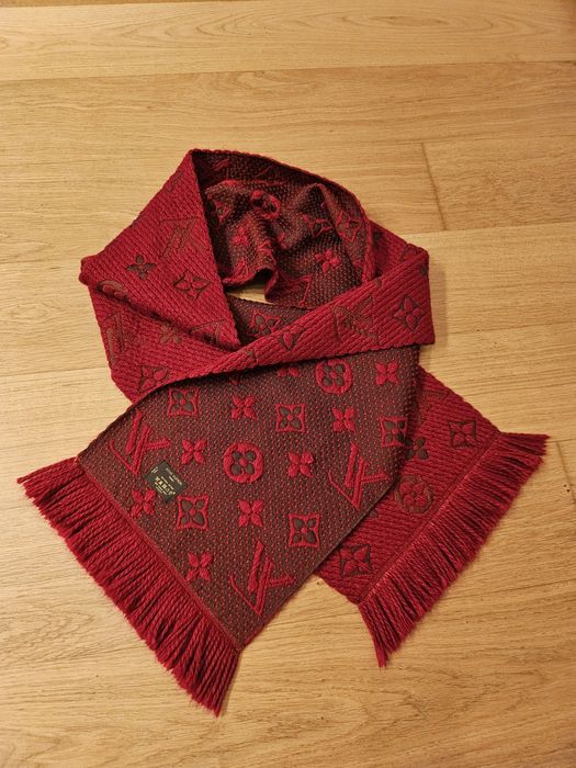Louis Vuitton Logomania Wool шал с вълна
