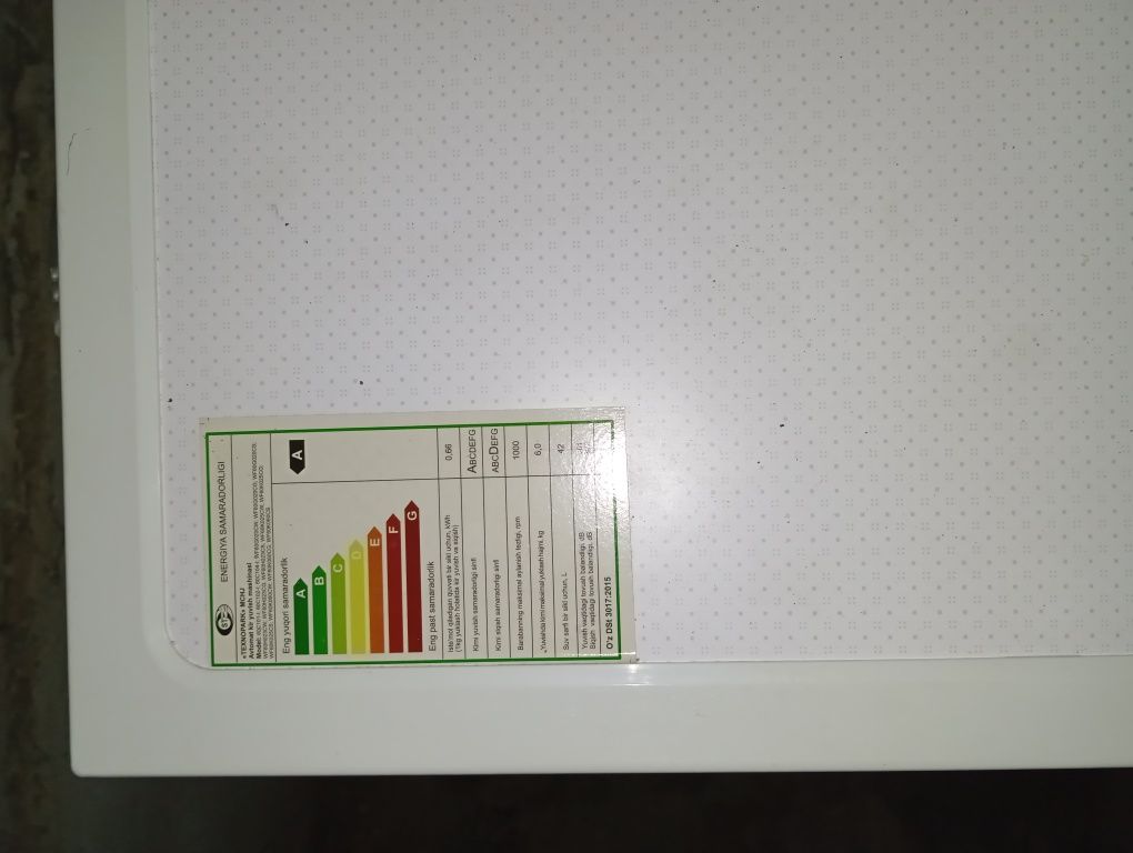 Avtomat Kir moshina sotiladi Artel 6 kg yangi 1 marta ishlatdik