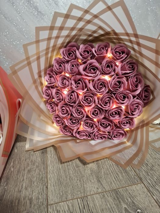 Buchete de trandafiri  parfumati din sapun