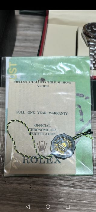 Часовник Rolex със сертификат