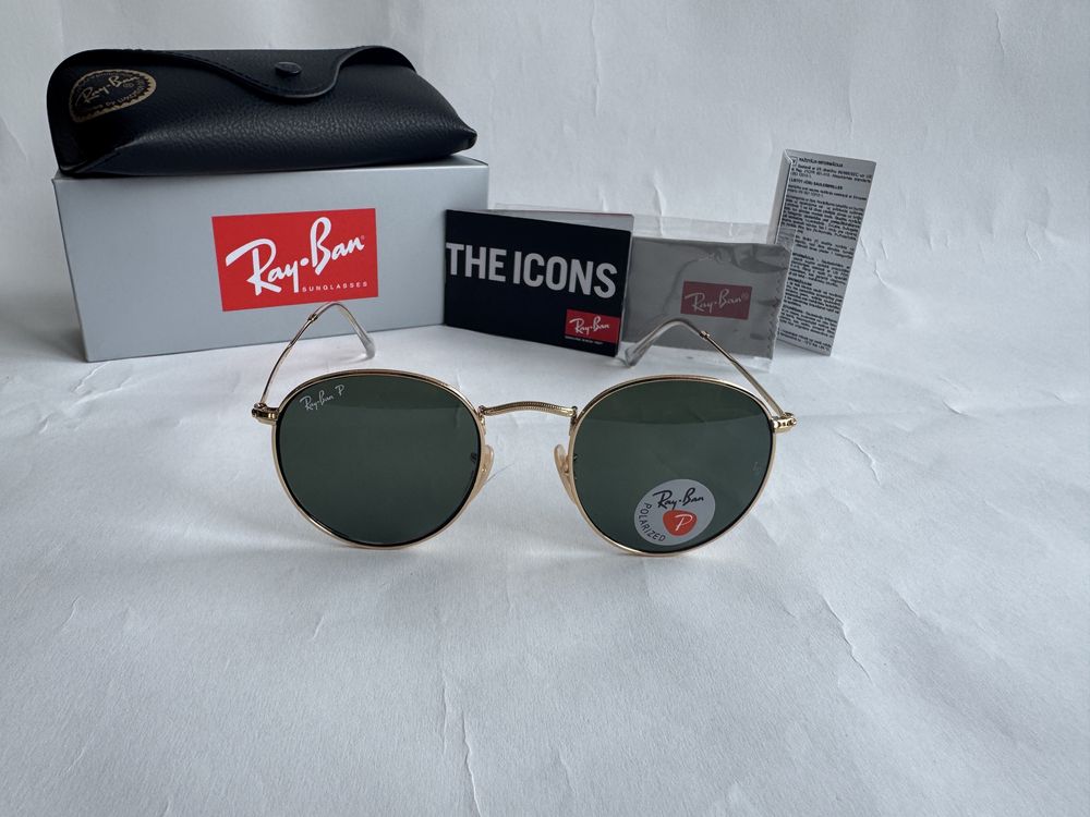 Ochelari de soare RAY BAN 3447 Round Metal Polarizati Noi