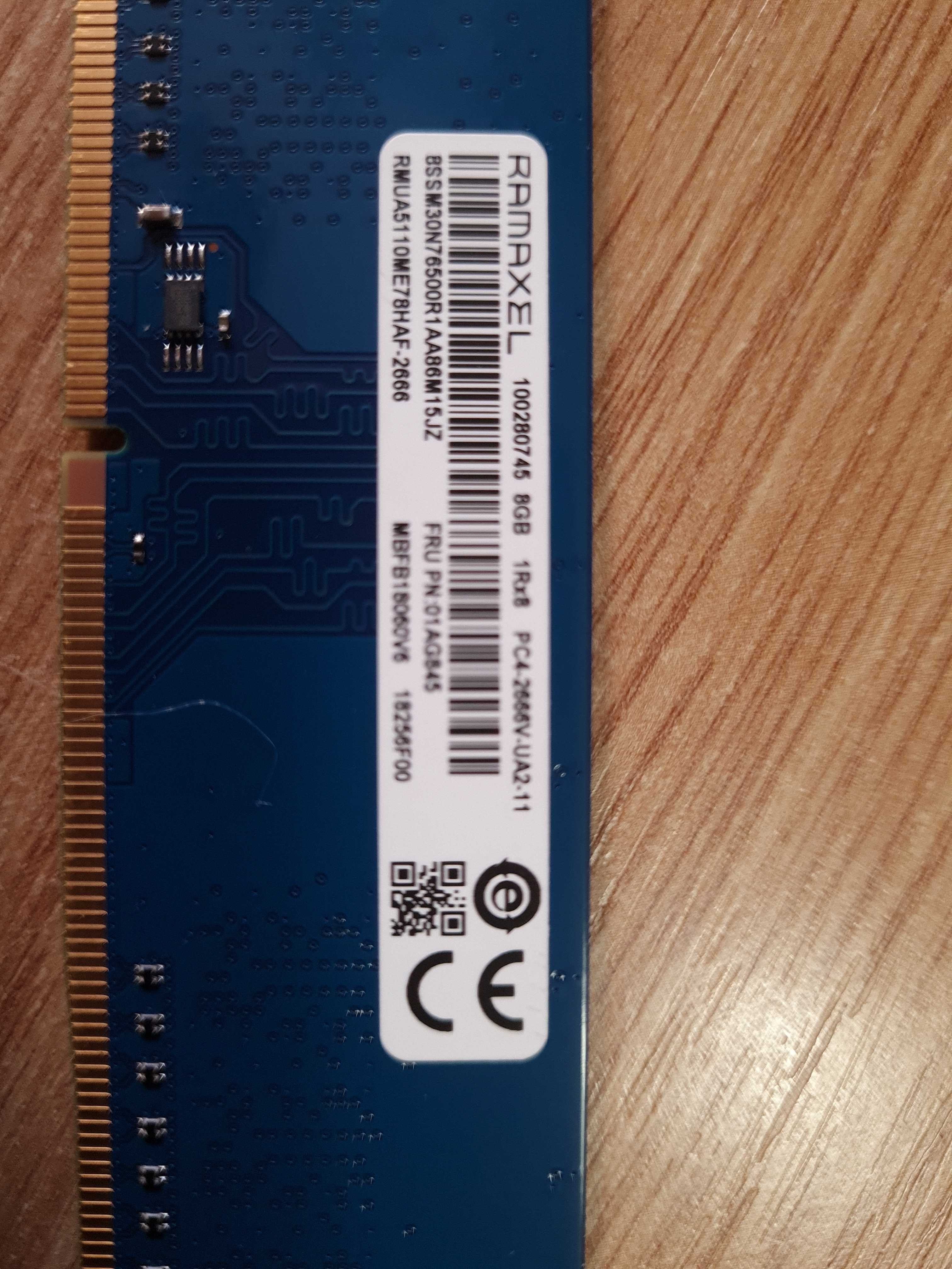 Ramaxel 8GB DDR4 1Rx8 PC4-2666V  Desktop RAM Memory