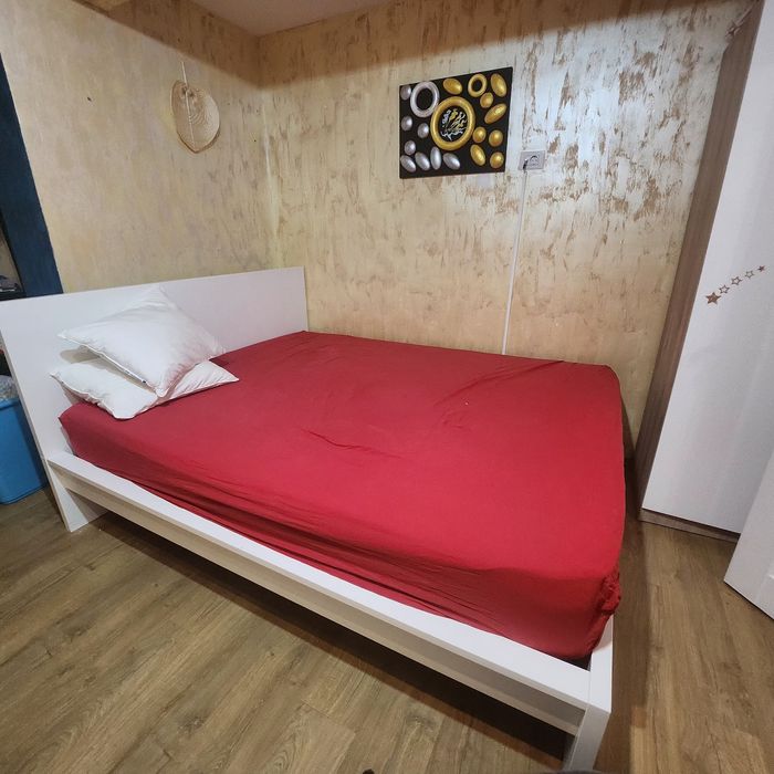Pat ikea +somiera și saltea dubla