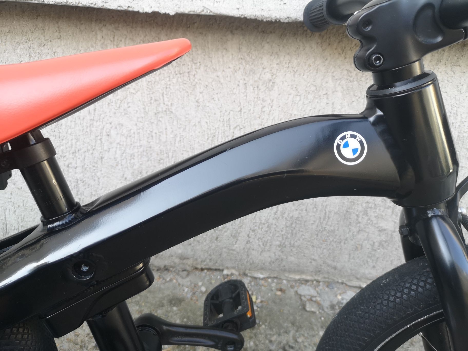 Bicicletă copii BMW Kidsbike 14 Zoll 2 in 1 negru model 2021