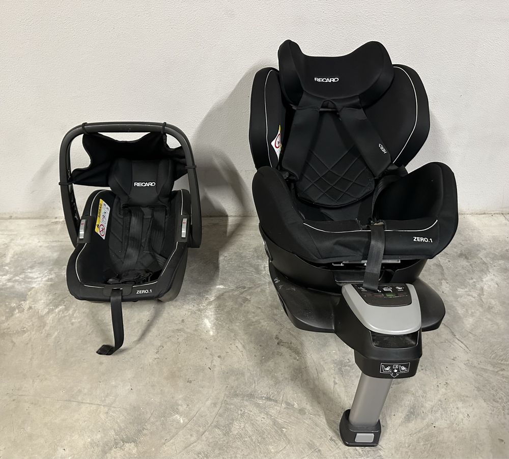 Детско/бебешко столче за кола Recaro Zero 1 Hero Black 0-18кг isoFix