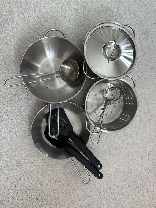 Дървена детска  кухня с аксесоари