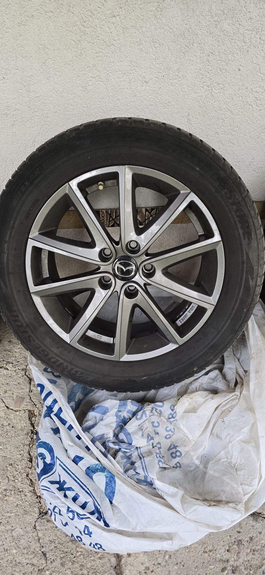 4бр. Джанти с гуми bridgestone 17/55/225 mazda мазда