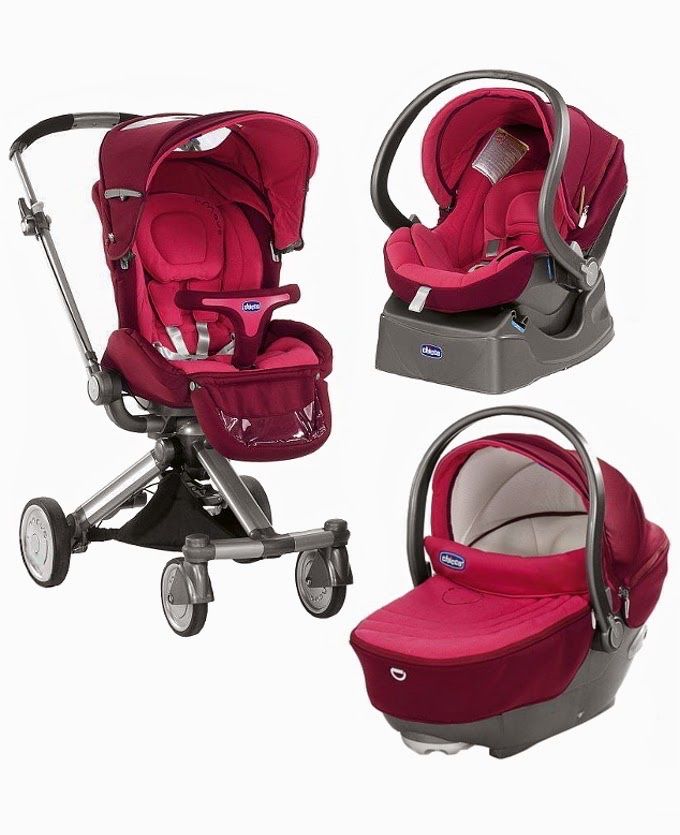 Коляска Чикко Chicco I-Move 3 в 1  Бордовая
