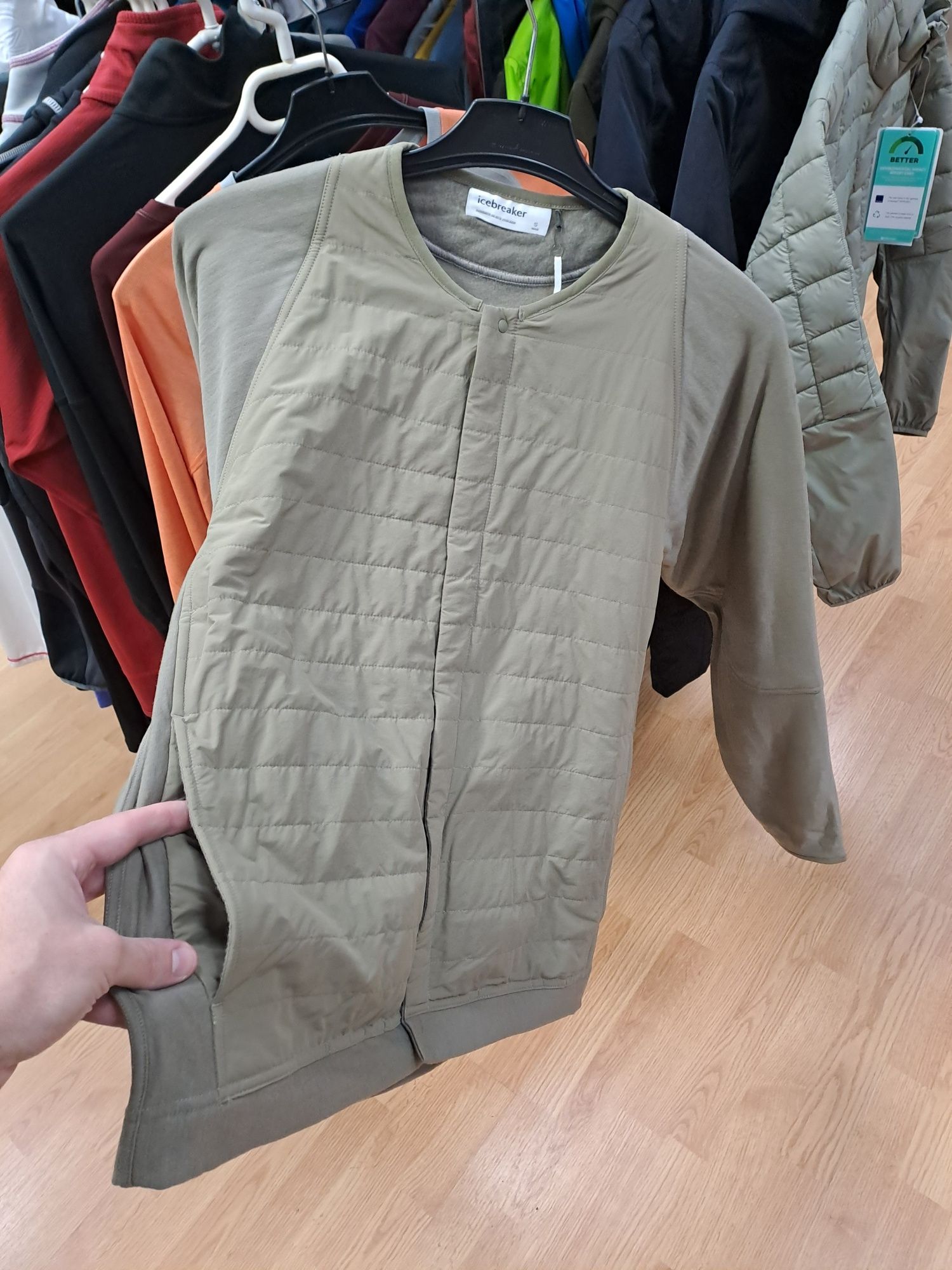 Icebreaker Real Fleece Hibrid Cardigan Men S, M, L. Cod A1