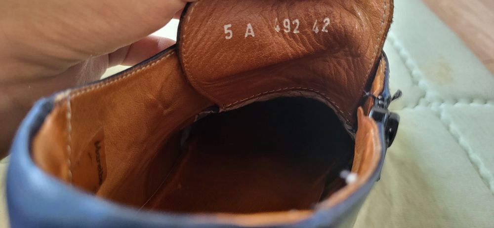 Urgent Vând Ghete Bărbați Marelbo Indigo 492 Mărimea 42 si Kit vopsea