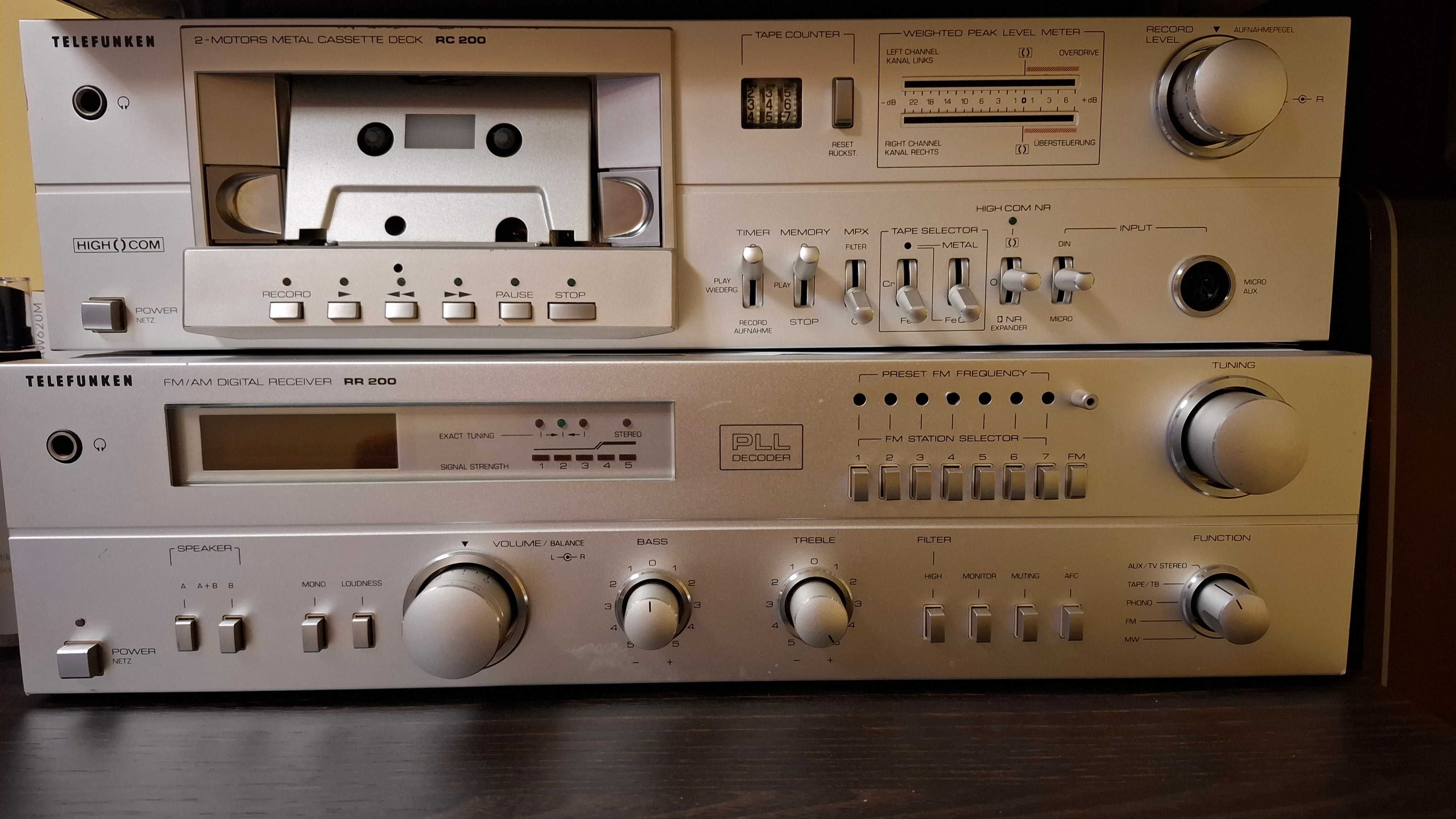 Amplituner Telefunken RR200 si CasetofonTelefunken RC200