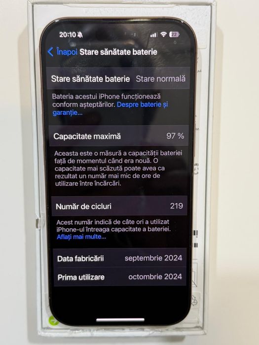 Vand iphone 16 pro 256g