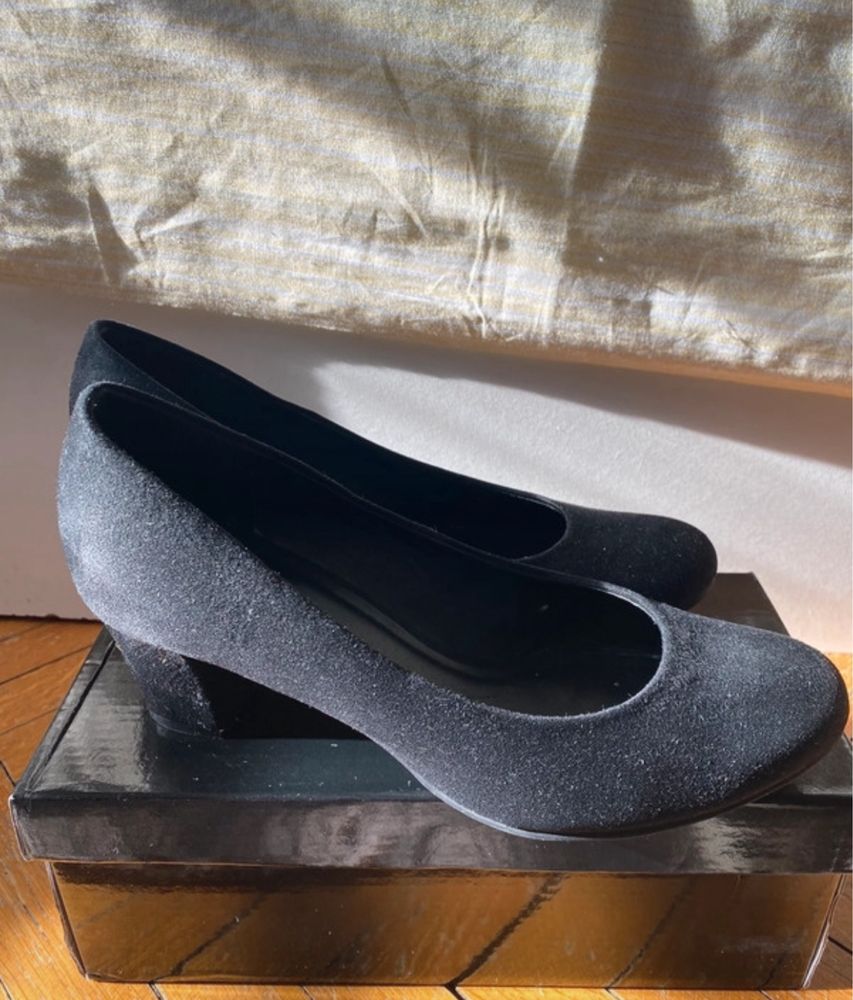 Pantofi cu toc Graceland negri