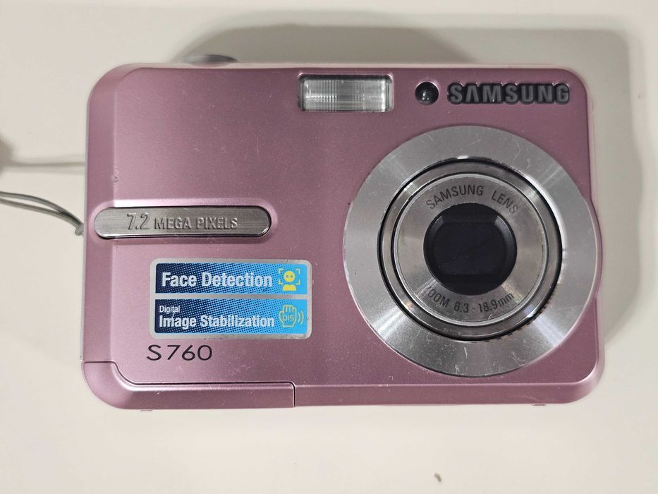 Aparat foto digital compact Samsung S760 Roz Y2K 7.2MP 3xZoom