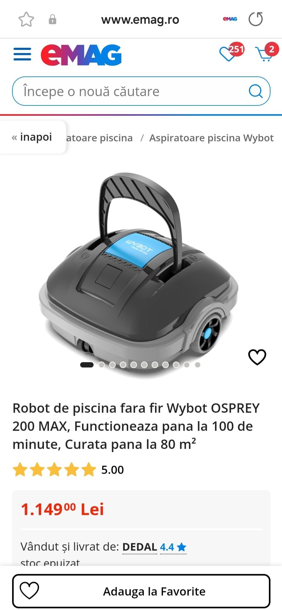 Roboti Piscina Zodiac Tornax Ot 3200,Osprey 700,Osprey 200 Max,