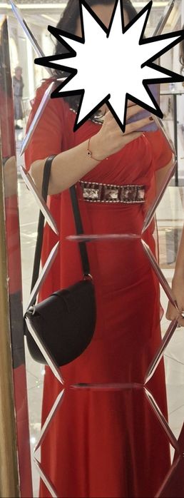 Шикарное вечернее платье с накидкой