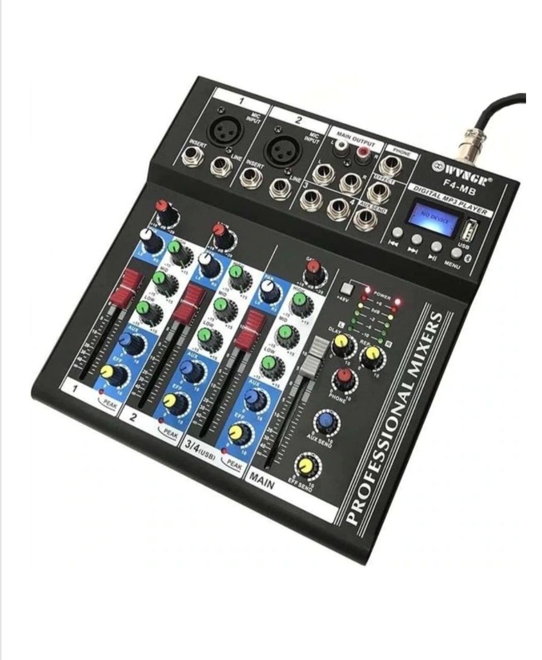 Mixer audio profesional bluetooth WVNGR F4-MB 4 canale
