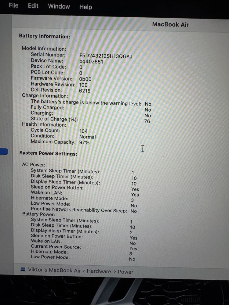 Apple Macbook Air M2 13.6” 8GB RAM 256 GB SSD 8 ядрен GPU & CPU