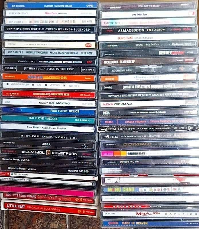 CD rock death black metal AC/DC Iris Bon Jovi Pink Floyd Him Slipknot