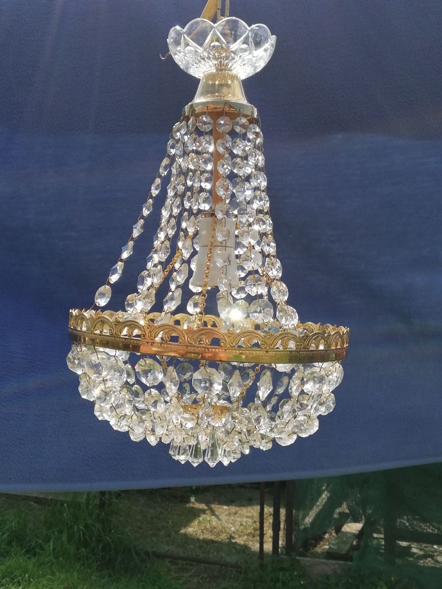 Vând candelabru cristal bohemia