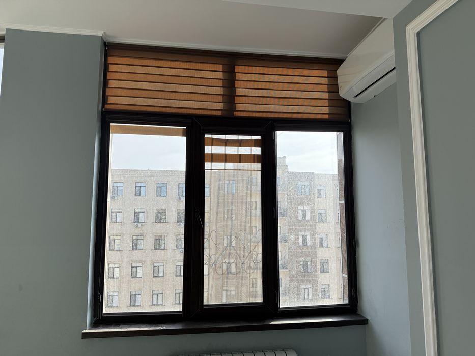 Окна пластиковые коричневые б/у