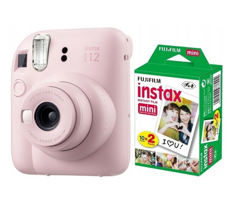 фотокамера instax mini 12 + картриджи 17 шт