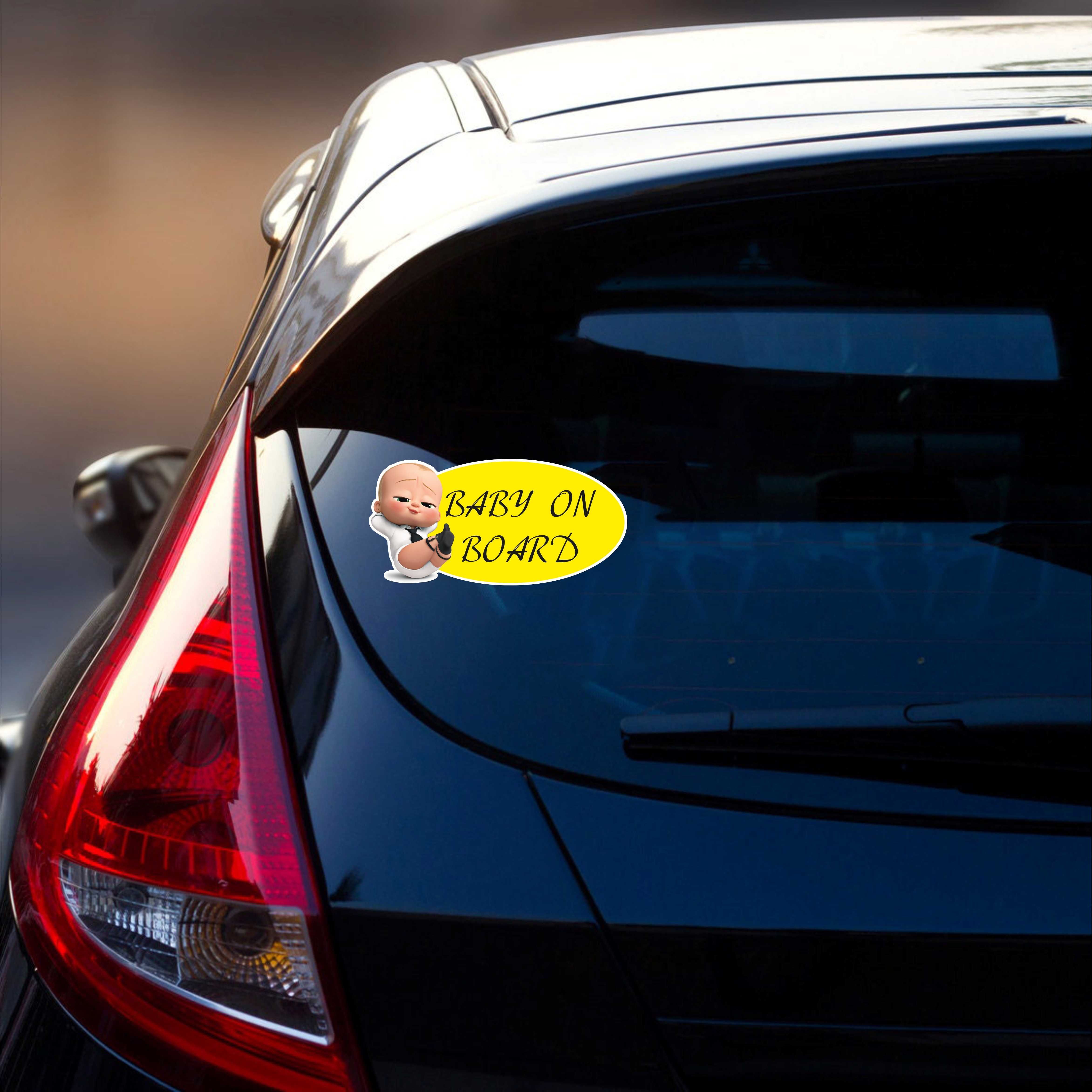 Стикер Бебе в колата BABY BOSS / Автомобилни стикери