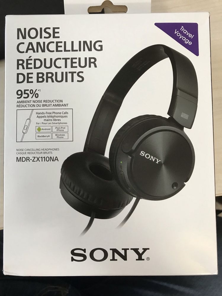 Casti cu fir Sony - noise cancelling