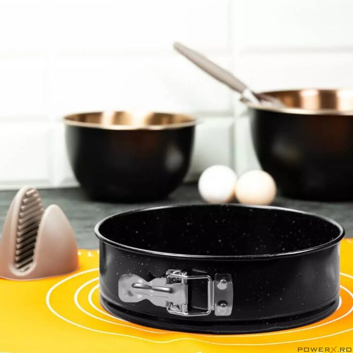 Forma rotunda cu strat din marmura de copt, tava pentru tort 28 x 6.8