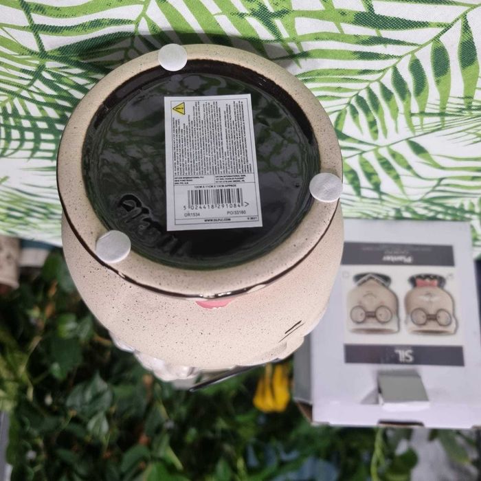 Ghiveci ceramic nou, model deosebit cu ochelari și papion