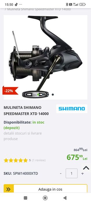 Mulineta Shimano speedmaster 14000