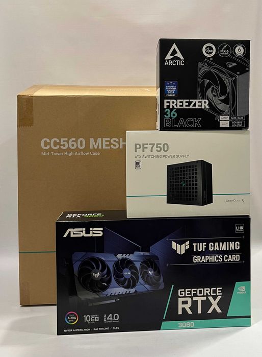 Геймърски компютър AMD Ryzen 7 5800X, RTX 3080 10GB, 16GB ram