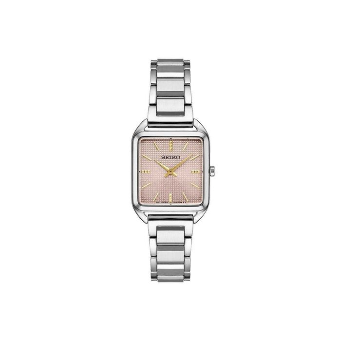 Seiko Essentials Lady Tank Pink Dial SWR077
