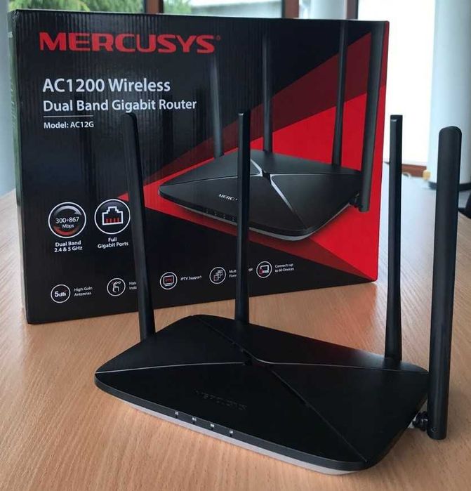 Гигабитов рутер Mercusys AC12G AC1200