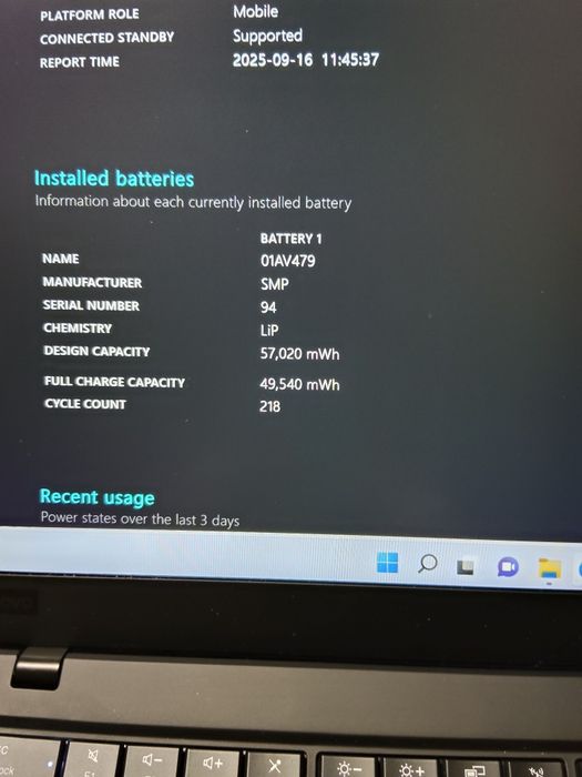 Laptop Lenovo T14S gen 2 ,i5-1135G7,8gb RAM ,display 14 inch fhd ips