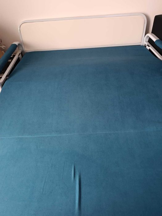 Canapea extensibila cu lada depozitare Maria turcoaz 150x190cm