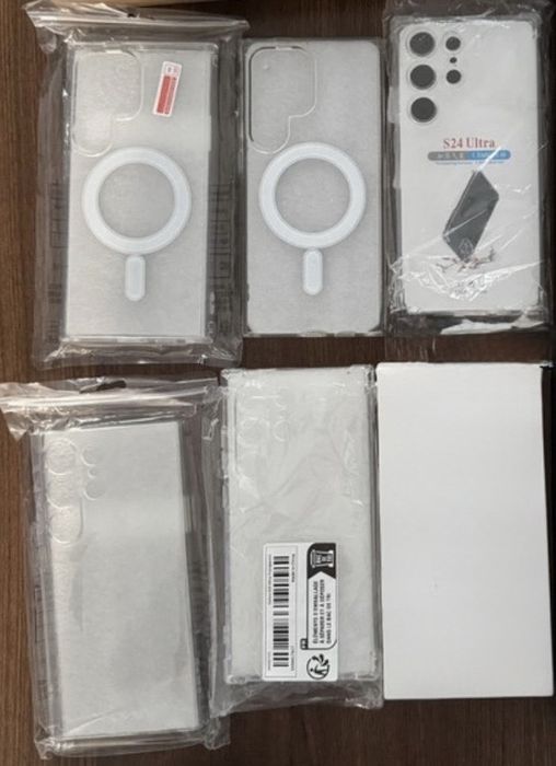 Set 5 huse silicon transparente Samsung Galaxy s24 Ultra