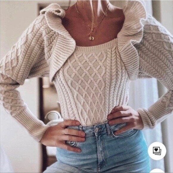 Плетен пуловер H&M