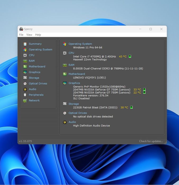 Laptop Notebook Lenovo Y510P, i7, 2x GPU Nvidia 750M SLI, 8 GB Ram