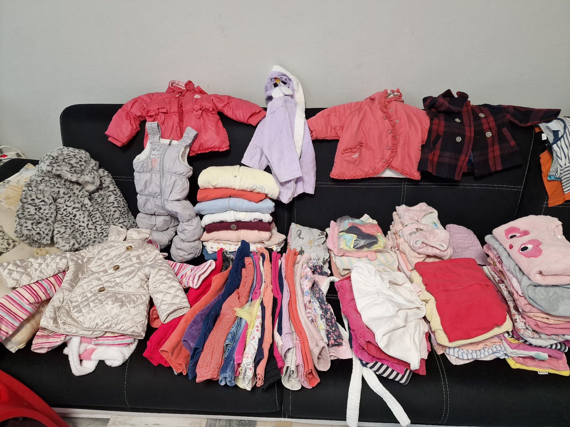 Огромен лот бебешки детски дрехи за момиче 9-12м.