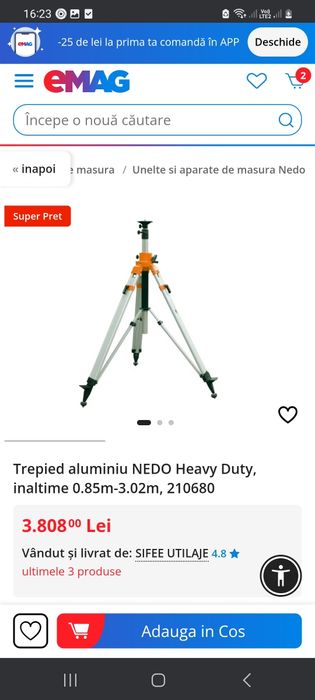 Laser qbl 425 cu trepied