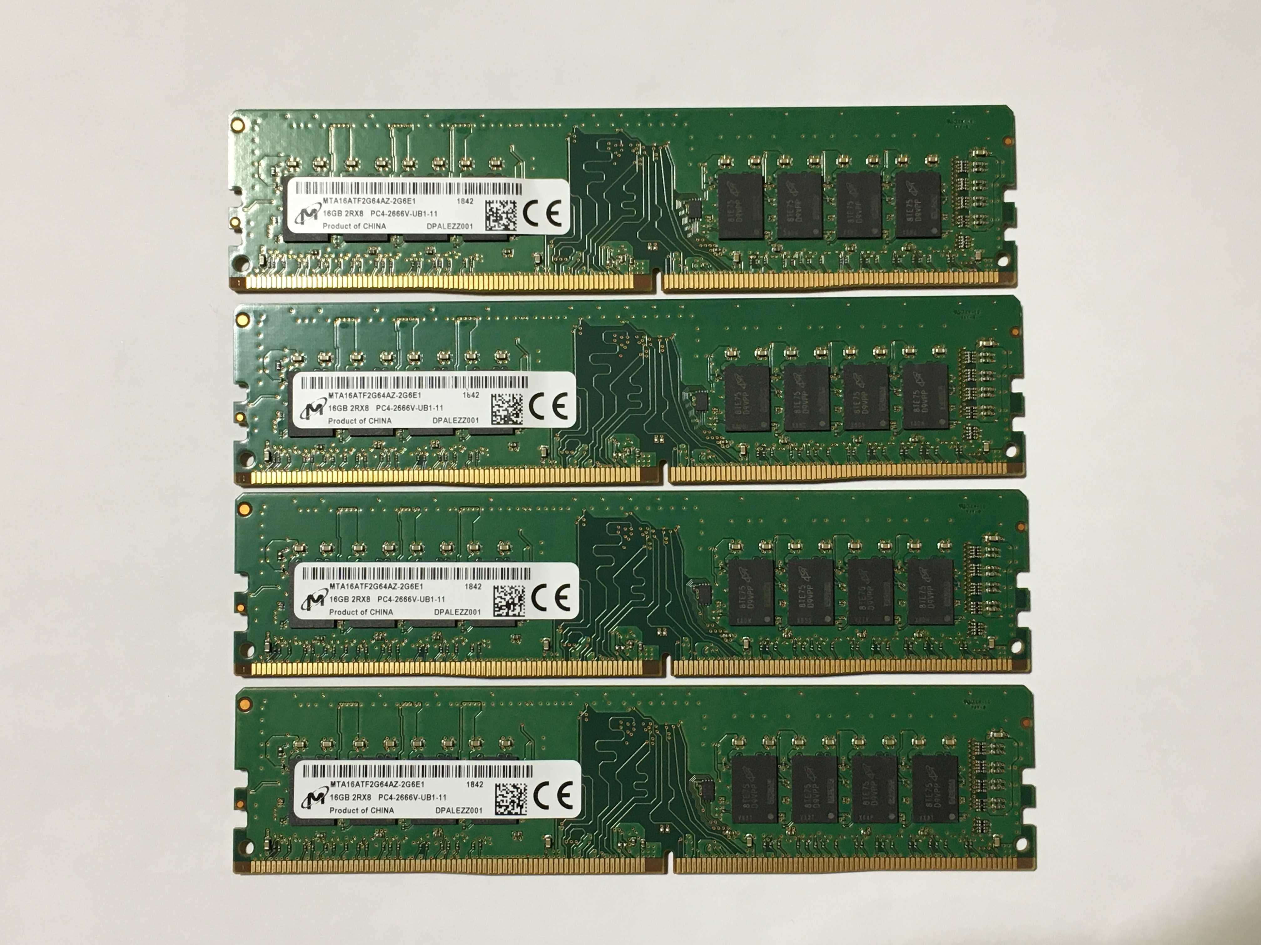 Kit Memorii DDR4 Micron 64GB (4x16GB) 2666MHz