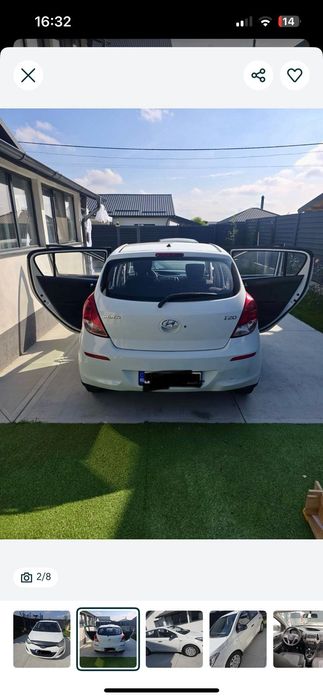 Hyundai i20 euro 5 2012 1,2benzina