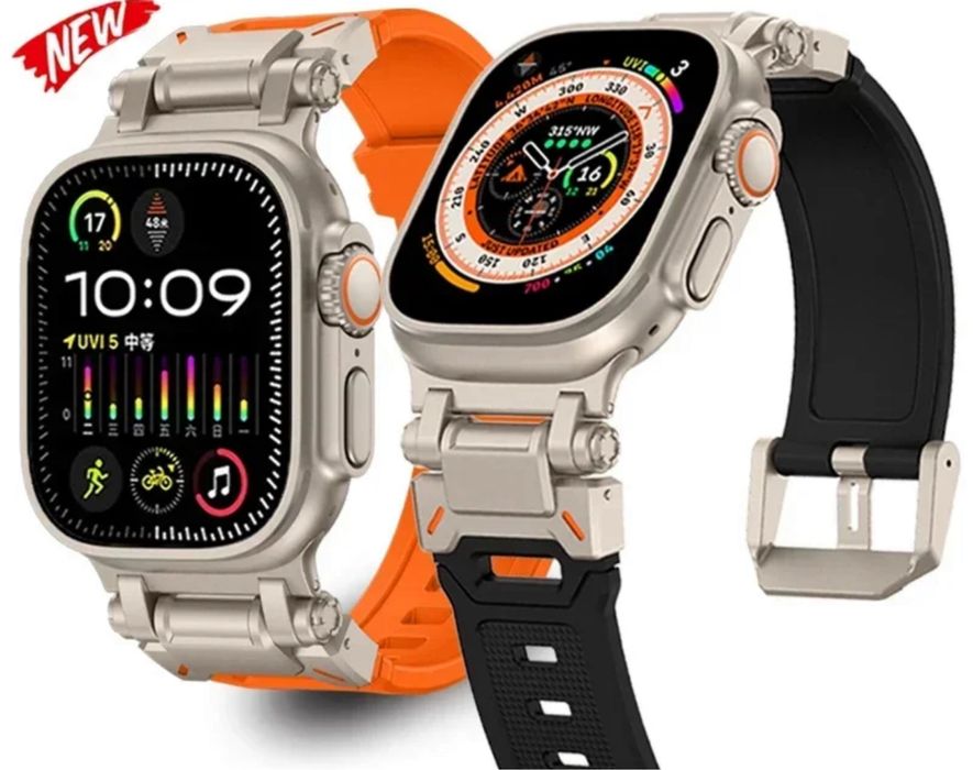 Curea Husa Sina Titanium  Incarcator Ceas Apple Watch Iphone
