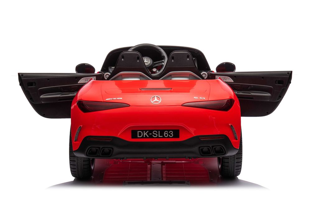 Masinuta electrica pentru 2 copii Mercedes SL63, 4x 40W, 12V 10Ah RED