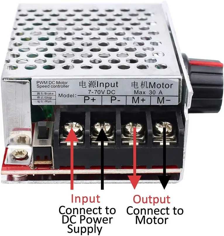 PWM DC7-70V 30A 500W Variator Turatie Regulator Turatie Motor! Nou!